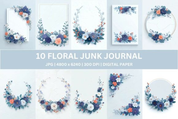 10 Modern Paper-Cut Floral Junk Journal: A Contemporary Creative Resource
