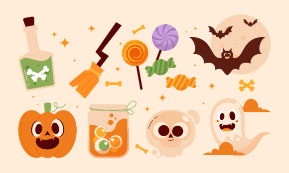 Embracing Festive Creativity: The Rise of Cute Halloween Element Vector Sets in Modern Design