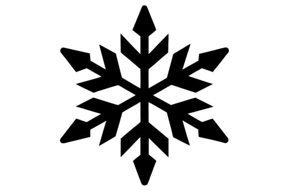 Enhance Your Creative Projects with the Snowflake Clip Art Black Silhouette Design Bundle