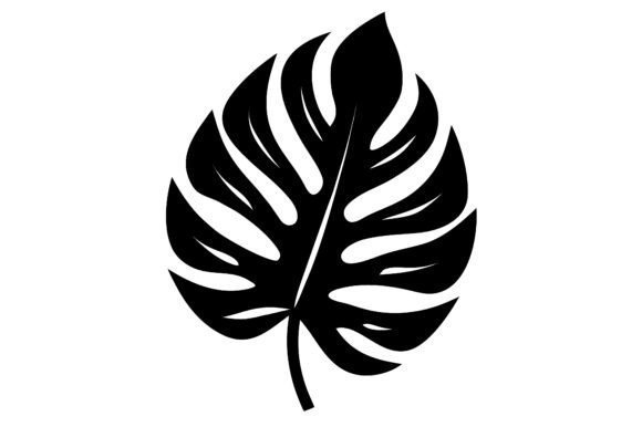 Enhance Your Creative Projects with Tropical Leaf Clip Art Black and a Versatile Silhouette Design Bundle