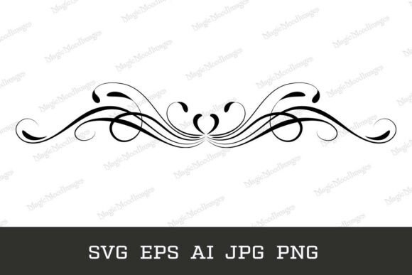 Exploring Floral Ornament Text Dividers: SVG, PNG, EPS, and AI for Creative Design Projects