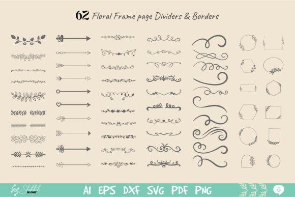 Floral Frame Page Dividers Borders SVG: A Versatile Design Resource for Creatives