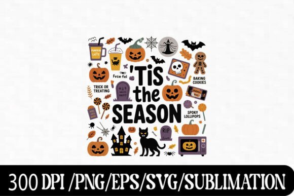 Halloween Treats Pumpkins PNG Design: Elevating Seasonal Creativity with Spooky Visuals