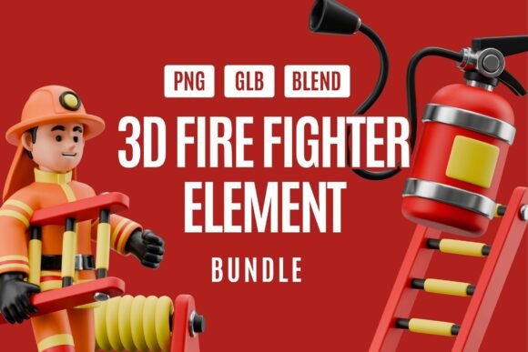 Unlock Creative Potential with the 3D Fire Fighter Element Bundle